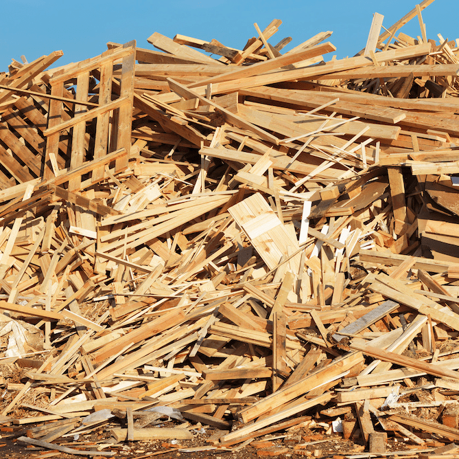 Hout afval
